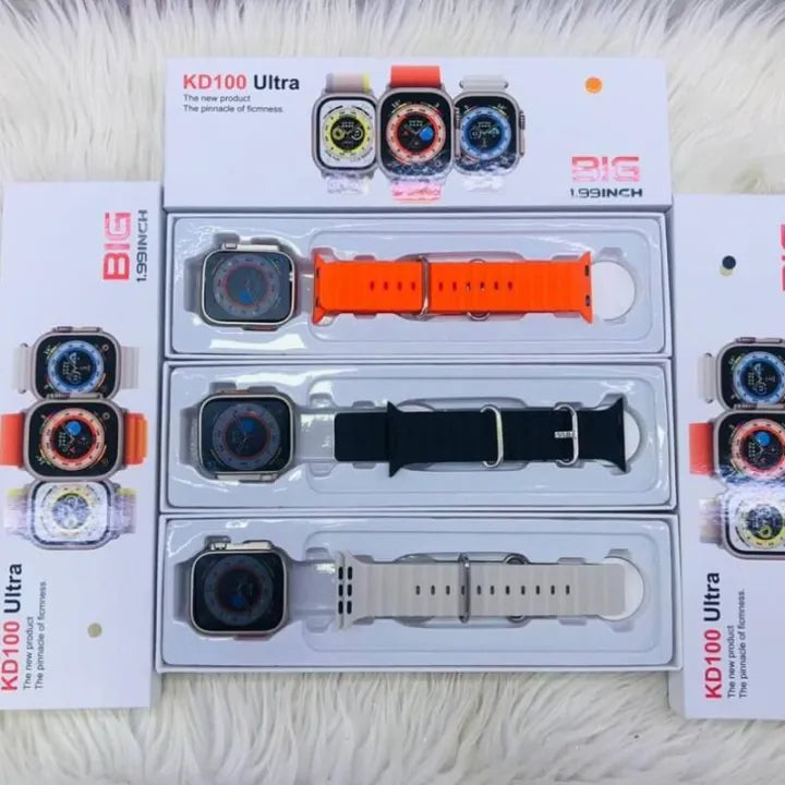 Kit Smartwatch KD 100 Ultra + Airpods PRO